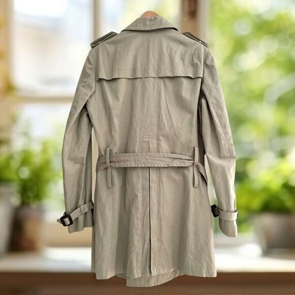 🔥🔥 AllSaints Spitalfields Co. LTD Double Breasted Trench Coat Size M US 38 EU - Picture 8 of 16